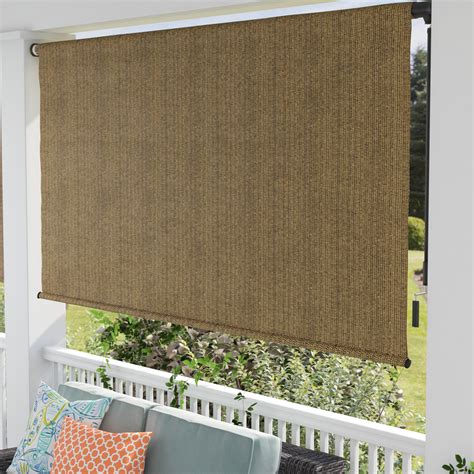 metallic fabric outdoor shades|wayfair metal blinds outdoor.